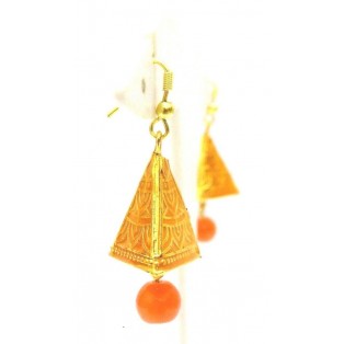 Meenakari Minakari Enamel Jhumka Jhumki Handmade Earring Jewelry Chandelier A126